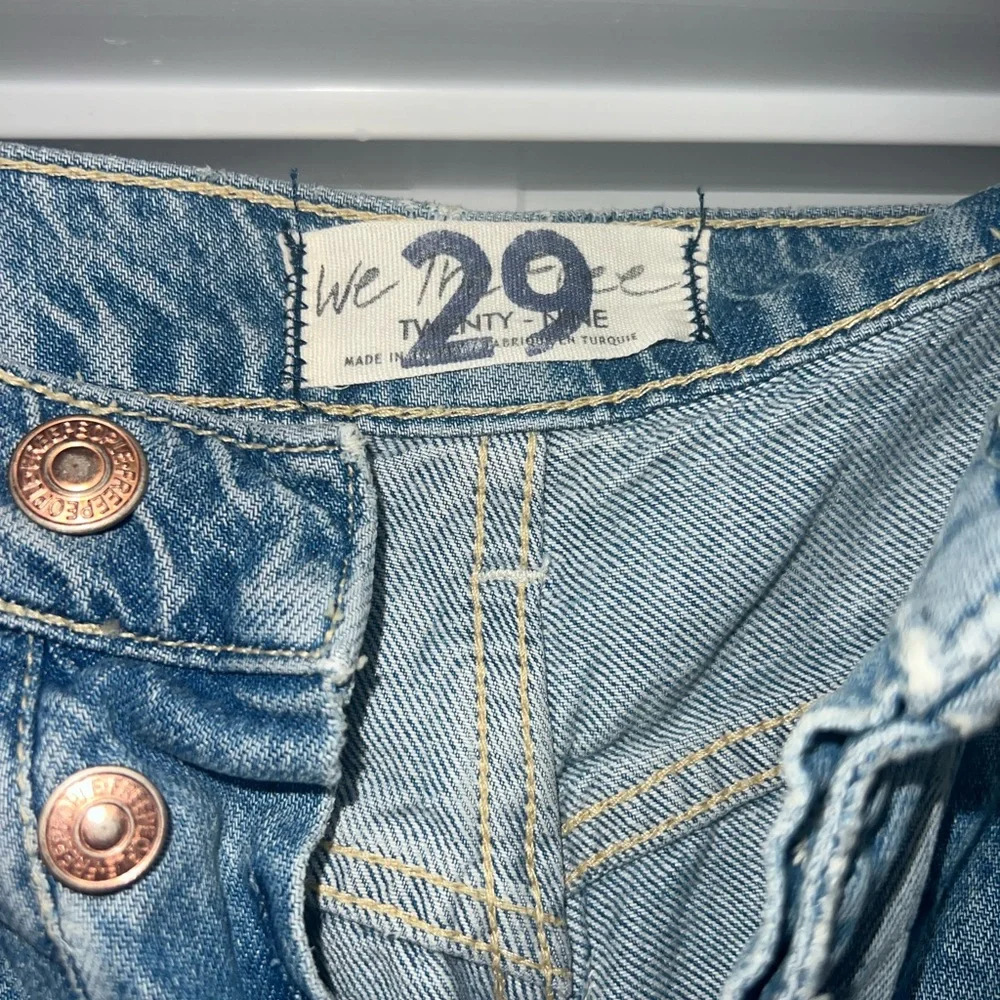 Free People Ollie Jeans, NEW, size 29, We the Free Wide leg distressed - Picture 5 of 8